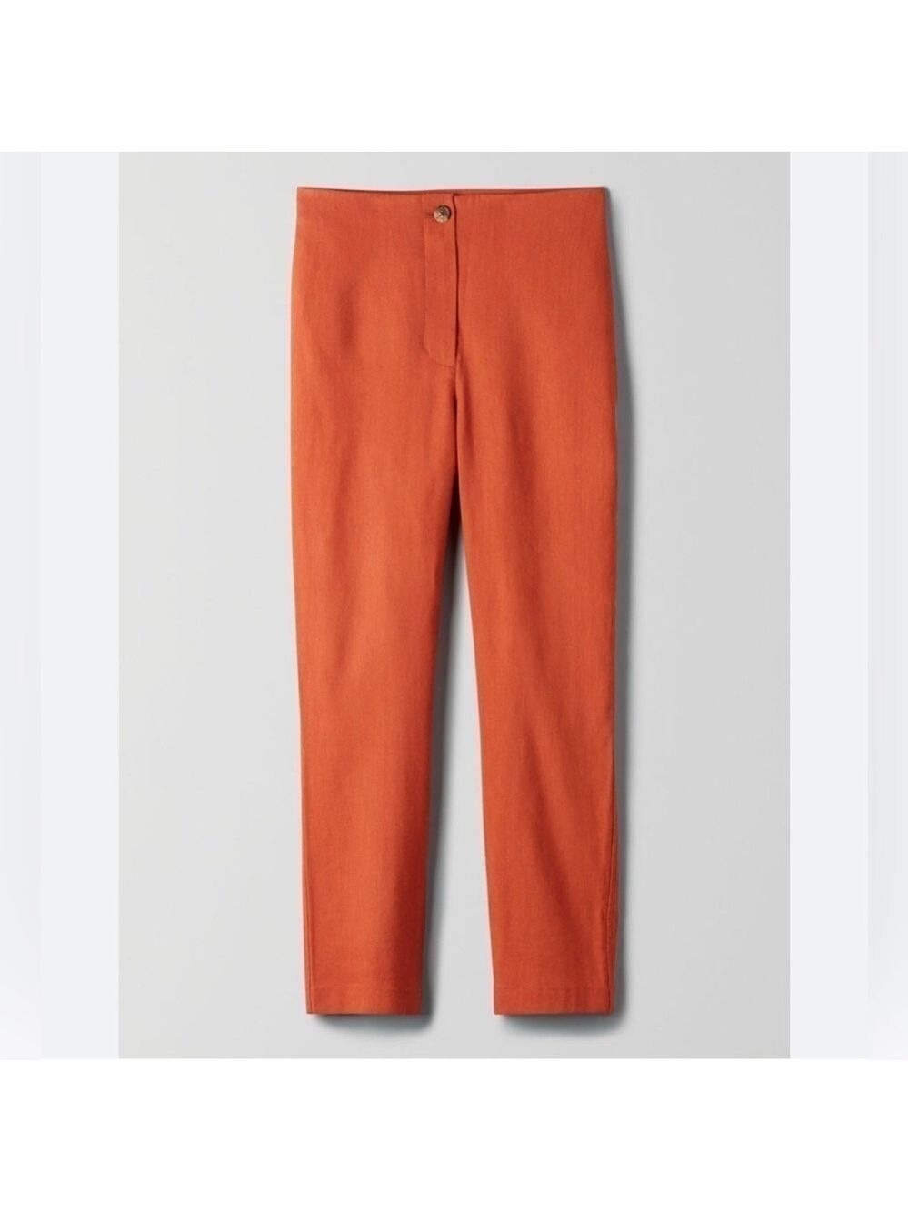 Wilfred Aritzia Cherice terracotta Italian linen blend cigarette pant Size 4